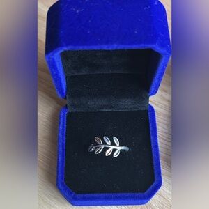 Pandora Sterling Silver & 14k Gold Leaf Ring